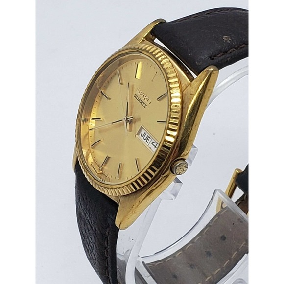 Seiko Men Seiko Men’s Gold Tone Watch 7N43 - 8111